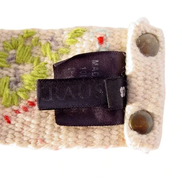 JENNY KRAUSS $69 Embroidered Wool Belt Women's S - Made in PERU - Picture 5 of 6